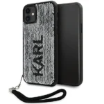 Karl Lagerfeld KLHCN61PSQRKS iPhone 11 / Xr 6.1" silver/silver hardcase Sequins Cord