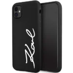 Karl Lagerfeld KLHCN61SKSVGK iPhone 11 / Xr 6.1" black/black hardcase Silicone Signature