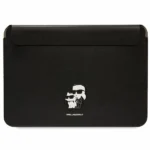 Karl Lagerfeld Saffiano Karl&Choupette case for a 16" laptop - black