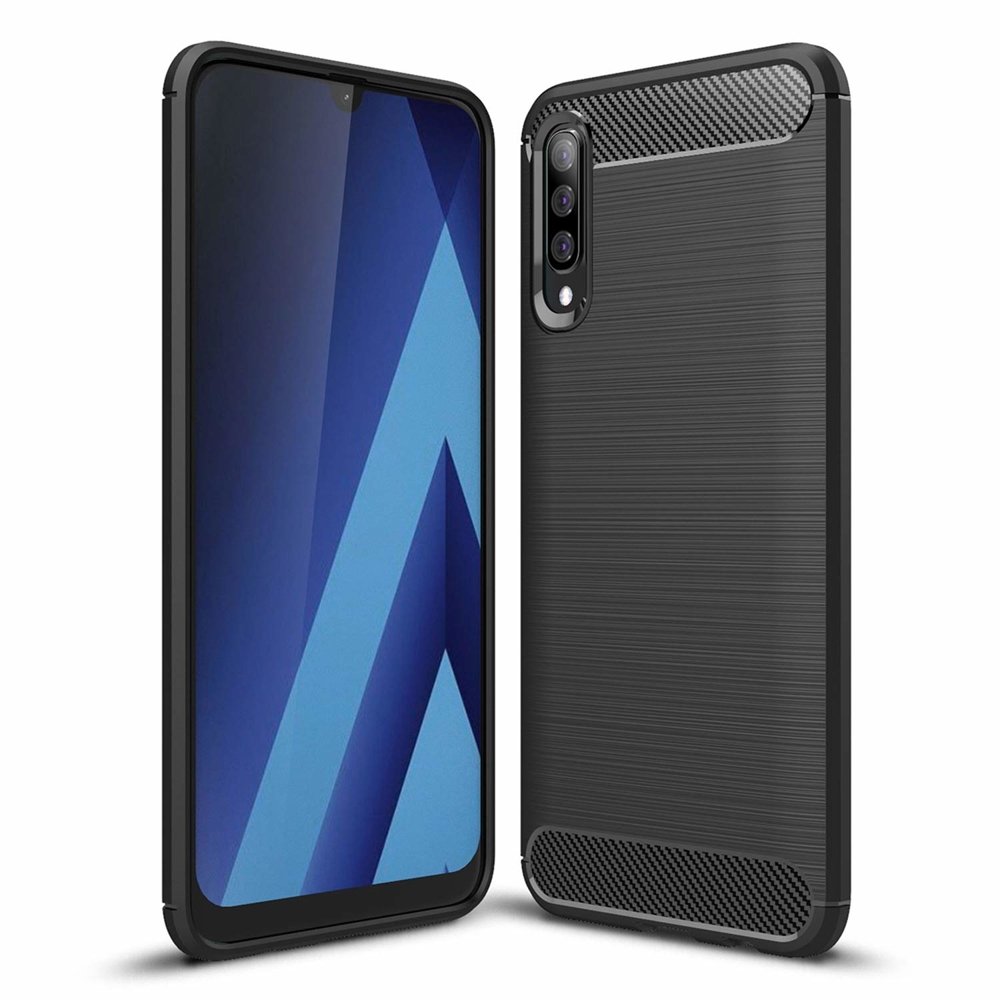 Techsuit - Carbon Silicone - Samsung Galaxy A30s / A50 / A50s - Black