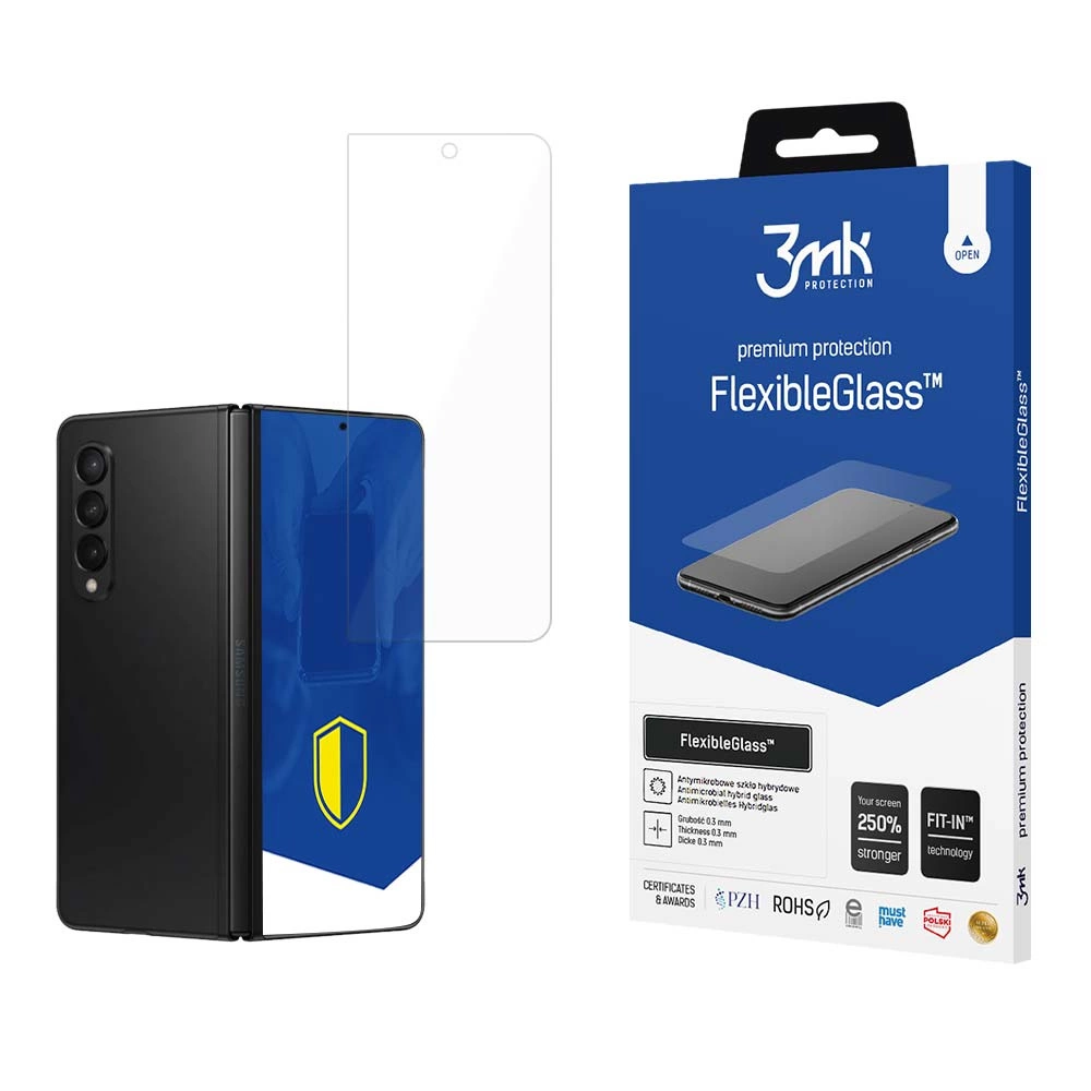 3mk FlexibleGlass™ hybrid glass on Samsung Galaxy Z Fold 5 (front)