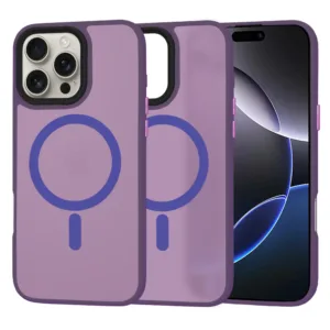 Techsuit - HaloFrost MagSafe Series - iPhone 16 Pro Max - Deep Purple