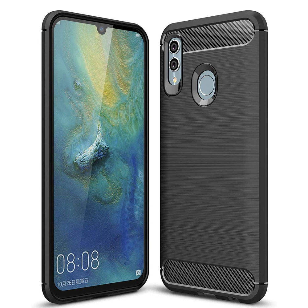 Techsuit - Carbon Silicone - Huawei P smart 2019 / Honor 10 Lite - Black