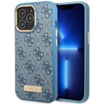 Guess GUHMP14LU4GPRB iPhone 14 Pro 6.1" blue/blue hard case 4G Logo Plate MagSafe