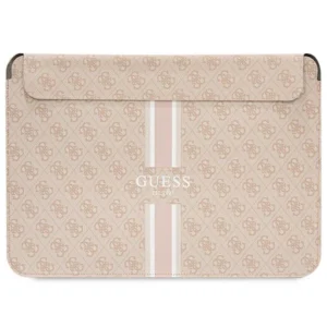 Guess 4G Printed Stripes cover for a 14" laptop - pink