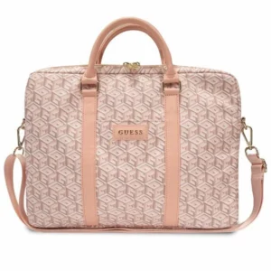 Guess GCube Stripes bag for a 16" laptop - pink