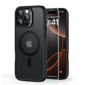 ESR - Classic Hybrid HaloLock + Screen Protector - iPhone 16 Pro - Frosted Black