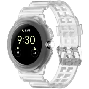 Techsuit - Watchband (W065) - Google Pixel Watch / Watch 2 / Watch 3 41mm - Clear