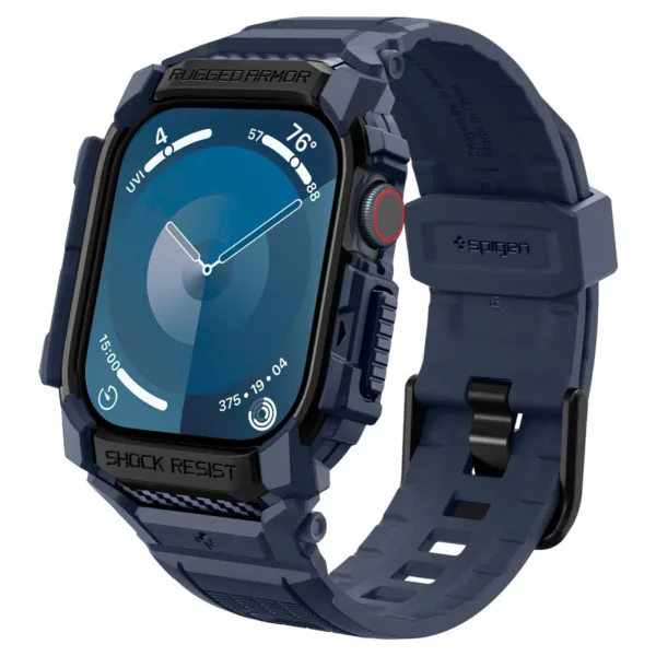 Spigen - Rugged Armor Pro - Apple Watch 10 46mm - Navy Blue