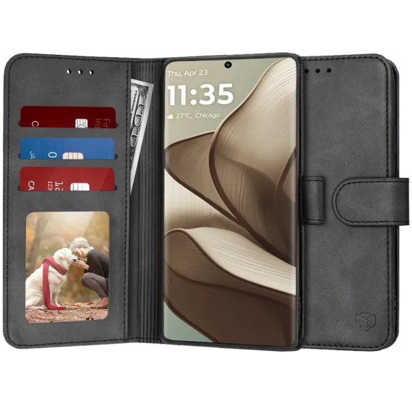 Techsuit - Diary Book - Motorola Edge 50 - Black