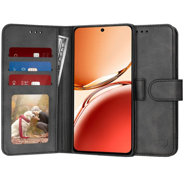 Techsuit - Diary Book - Oppo Reno12 F 4G / Reno12 F 5G / Reno12 FS - Black