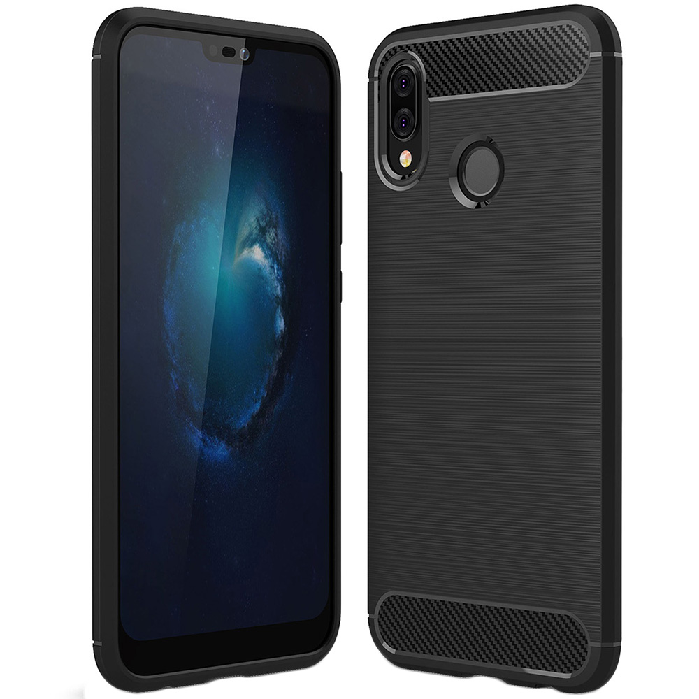 Techsuit - Carbon Silicone - Huawei P20 lite - Black