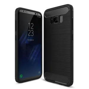 Techsuit - Carbon Silicone - Samsung Galaxy S8 - Black