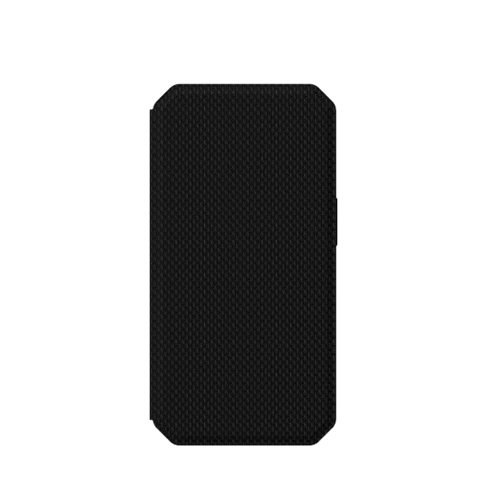 UAG Metropolis case for iPhone 14 Pro with flap - black kevlar