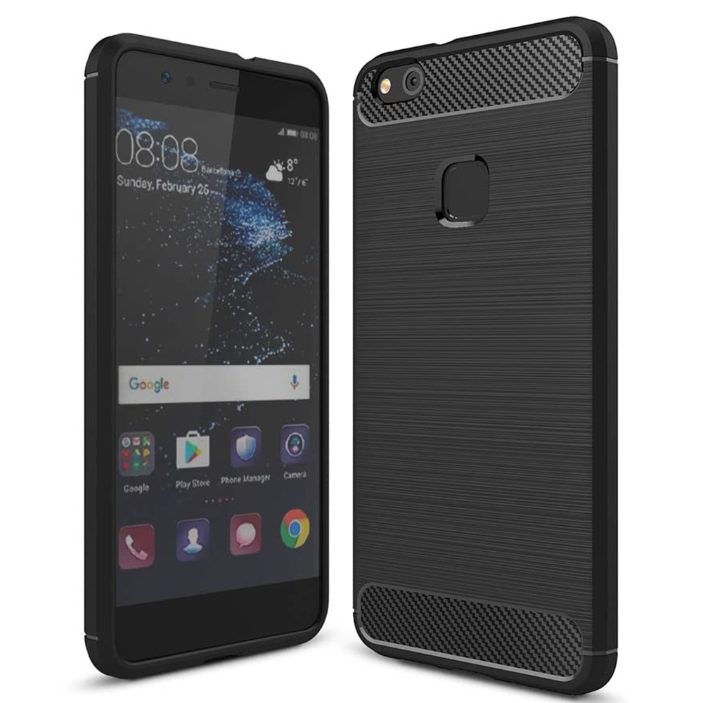 Techsuit - Carbon Silicone - Huawei P10 Lite - Black