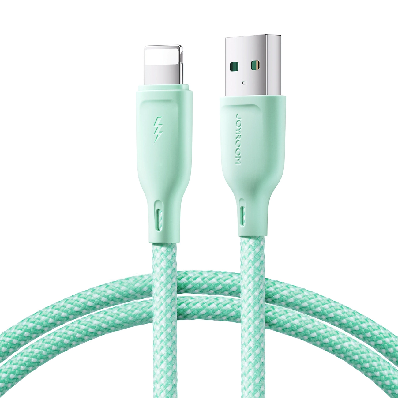 Joyroom Multi-Color Series S-A34 USB-A / Lightning 3A cable 1m - green