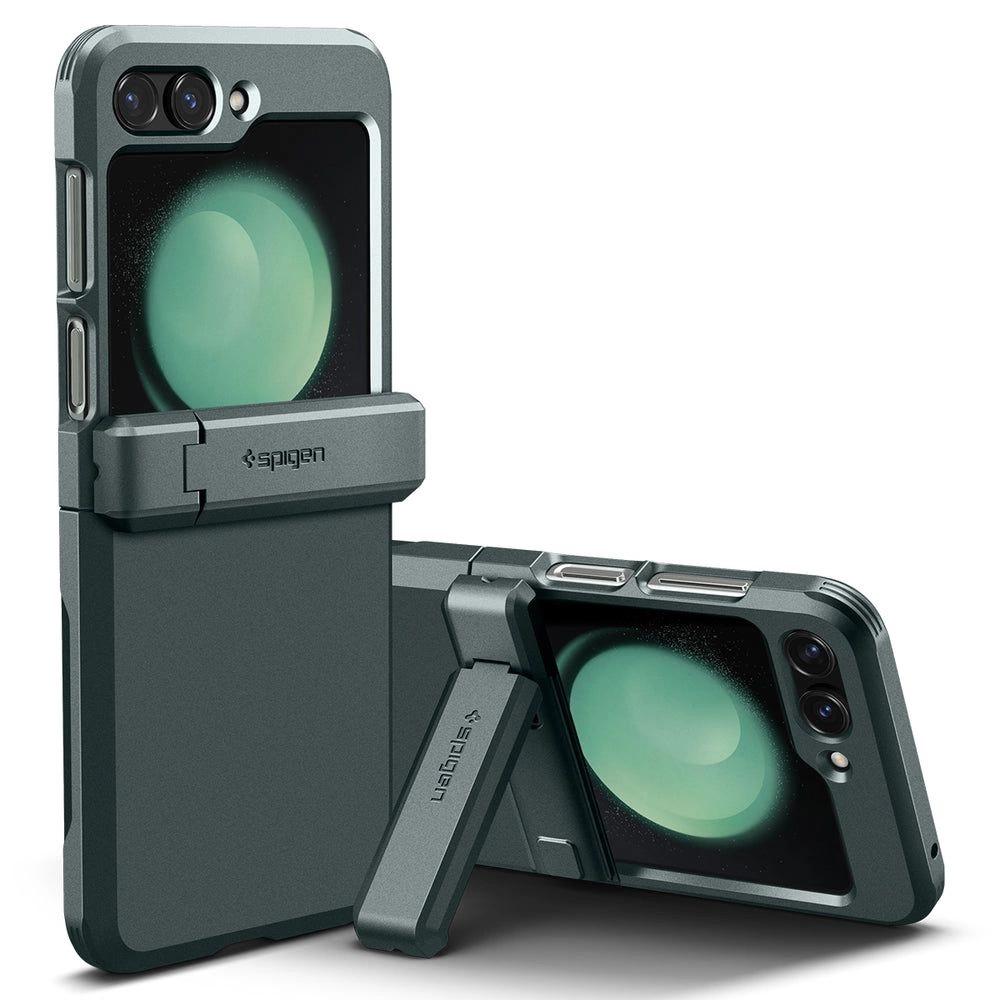 Spigen Tough Armor Pro Case for Samsung Galaxy Z Flip 5 - Dark Green