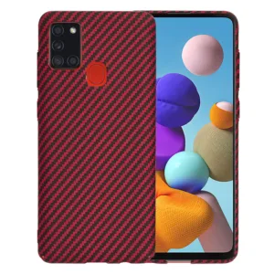 Techsuit - Carbonite FiberShell - Samsung Galaxy A21s - Red