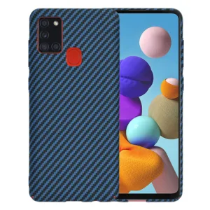 Techsuit - Carbonite FiberShell - Samsung Galaxy A21s - Cyan