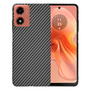 Techsuit - Carbonite FiberShell - Motorola Moto G04 / Moto G04s / Moto G24 / Moto E14 - Black