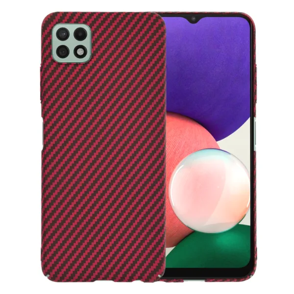 Techsuit - Carbonite FiberShell - Samsung Galaxy A22 5G - Red