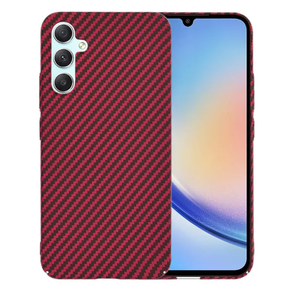 Techsuit - Carbonite FiberShell - Samsung Galaxy A34 5G - Red