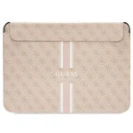 Guess 4G Printed Stripes cover for a 16" laptop - pink