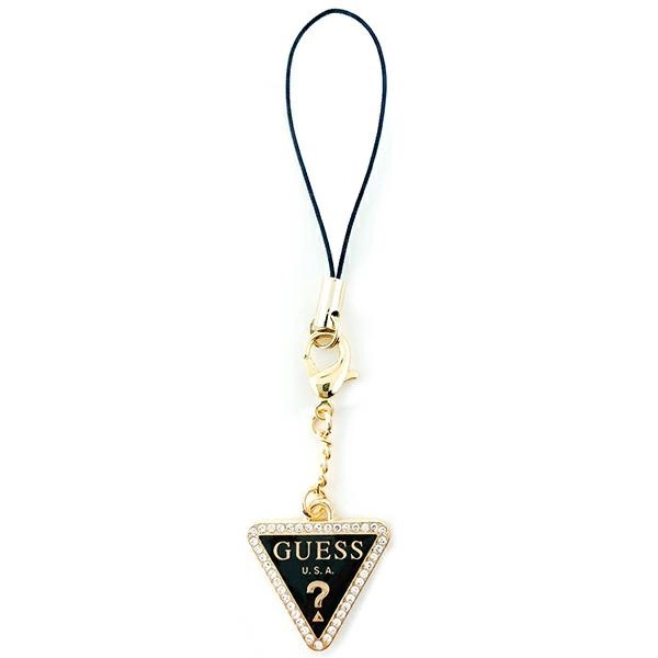 Guess case pendant GUCPMTDCK Phone Strap Triangle Diamond Charm with Rhinestones