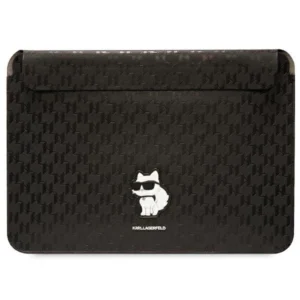 Karl Lagerfeld Saffiano Monogram Choupette case for a 16" laptop - black