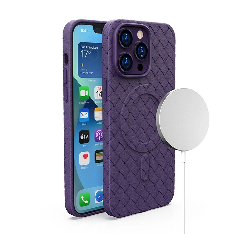 MagSafe Woven Case for iPhone 14 Pro - purple