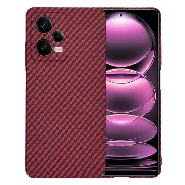 Techsuit - Carbonite FiberShell - Xiaomi Redmi Note 12 Pro 5G - Red