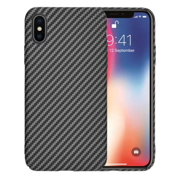 Techsuit - Carbonite FiberShell - iPhone X / iPhone XS - Black