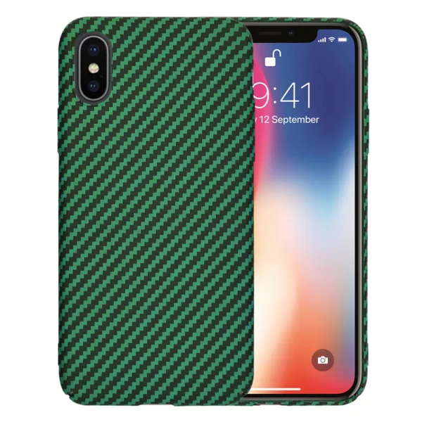 Techsuit - Carbonite FiberShell - iPhone X / iPhone XS - Green