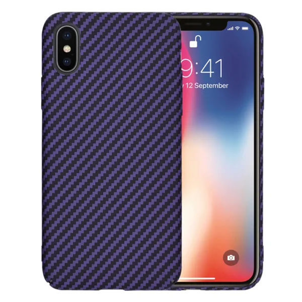 Techsuit - Carbonite FiberShell - iPhone X / iPhone XS - Purple