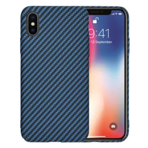 Techsuit - Carbonite FiberShell - iPhone X / iPhone XS - Cyan