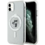 Karl Lagerfeld KLHMN61HGKCNOT case for iPhone 11 / Xr - transparent hardcase Karl&Choupette Glitter MagSafe