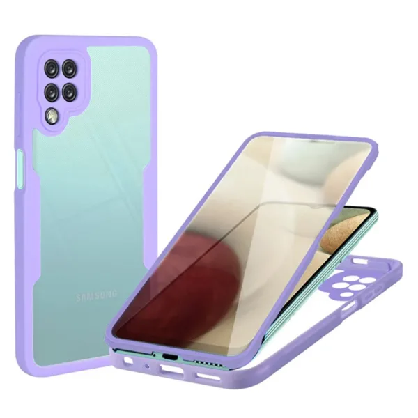 Techsuit - ColorVerse 360 Series + Screen Protector - Samsung Galaxy A22 5G - Purple