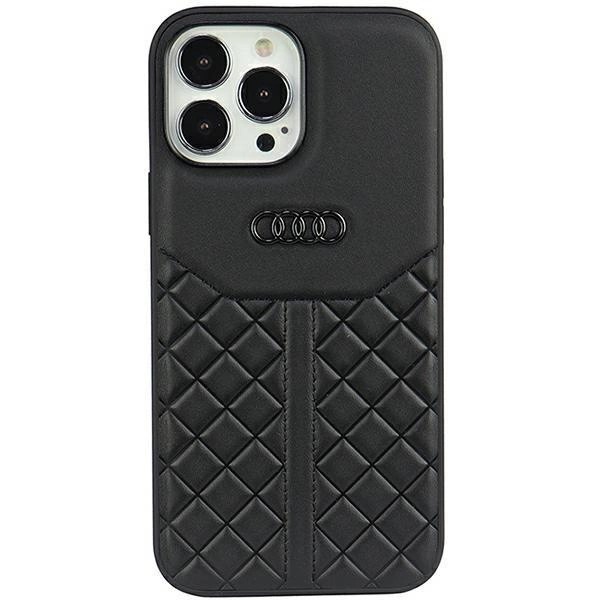 Audi Genuine Leather iPhone 13 Pro Max 6.7" black/black hardcase AU-TPUPPCIP13PM-Q8/D1-BK