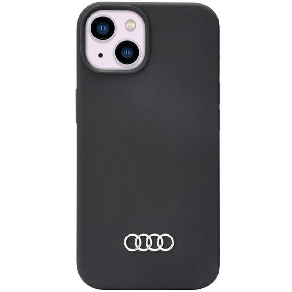 Audi Silicone Case iPhone 14 6.1" black/black hardcase AU-LSRIP14-Q3/D1-BK