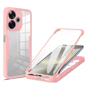 Techsuit - ColorVerse 360 Series + Screen Protector - Xiaomi Poco F6 - Pink