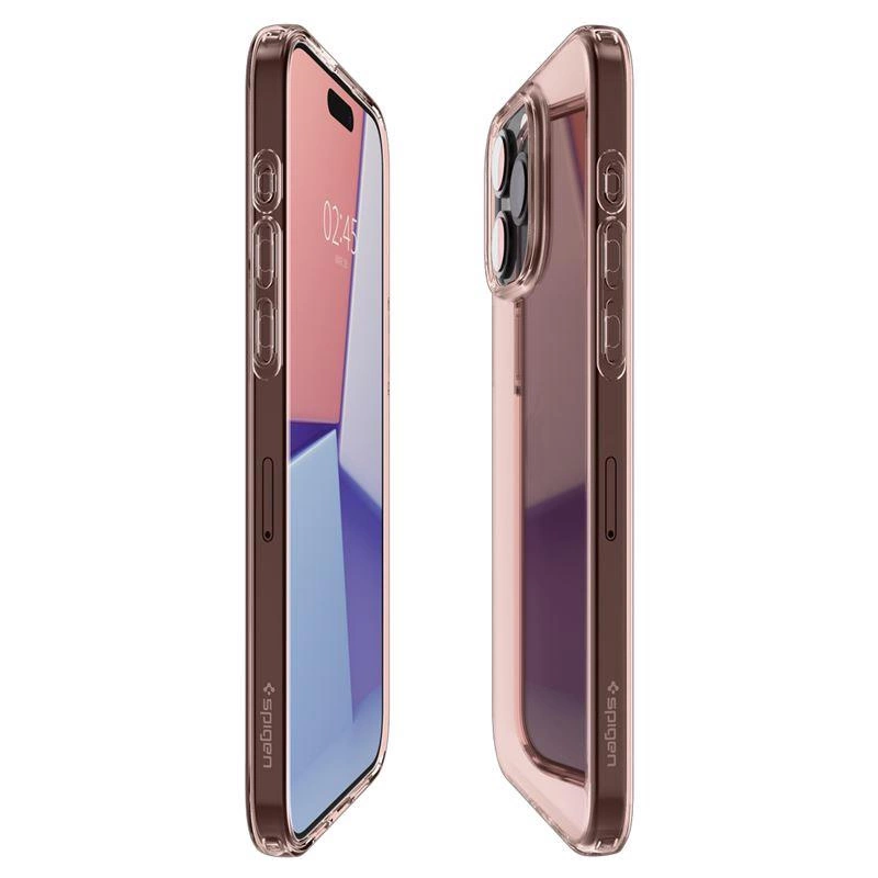 Spigen Crystal Flex Case for iPhone 15 Pro Max - Pink/Transparent