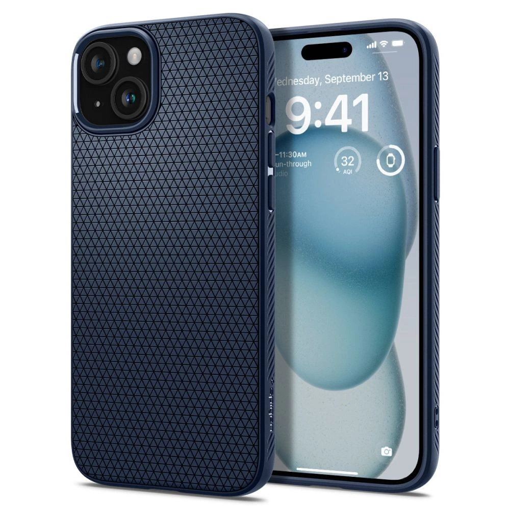 Spigen Liquid Air iPhone 15 Case - Blue