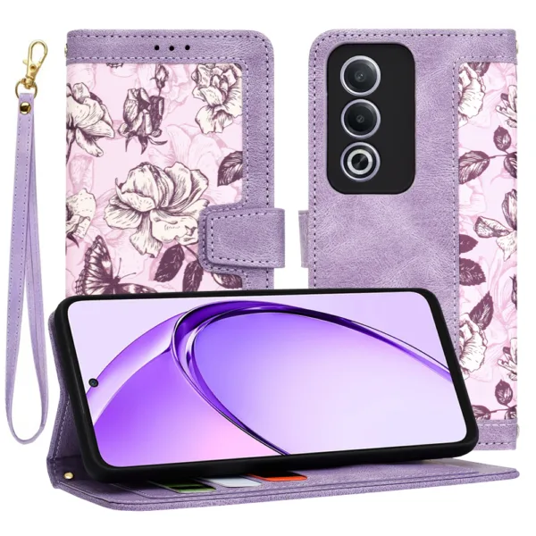 Techsuit - FlipCraft - Oppo A80 5G - Mysterious Purple