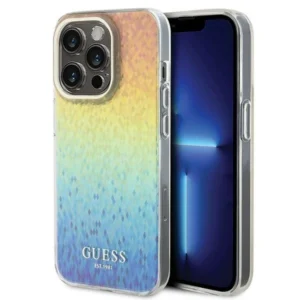 Guess IML Faceted Mirror Disco Iridescent case for iPhone 15 Pro - multicolored