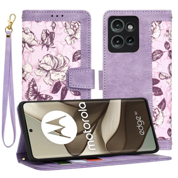 Techsuit - FlipCraft - Motorola Edge 50 - Mysterious Purple