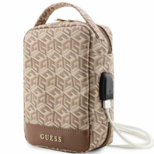 Guess GUHBHGCFSEW Organizer bag - brown GCube Stripe