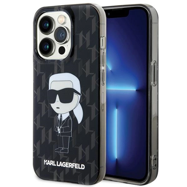 Karl Lagerfeld Monogram Ikonik case for iPhone 15 Pro Max - transparent