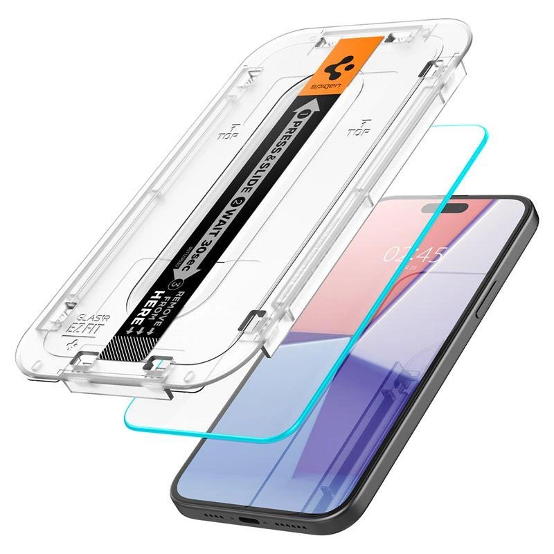 Spigen Glas.tR EZ Fit Tempered Glass for iPhone 15 Plus / 16 Plus