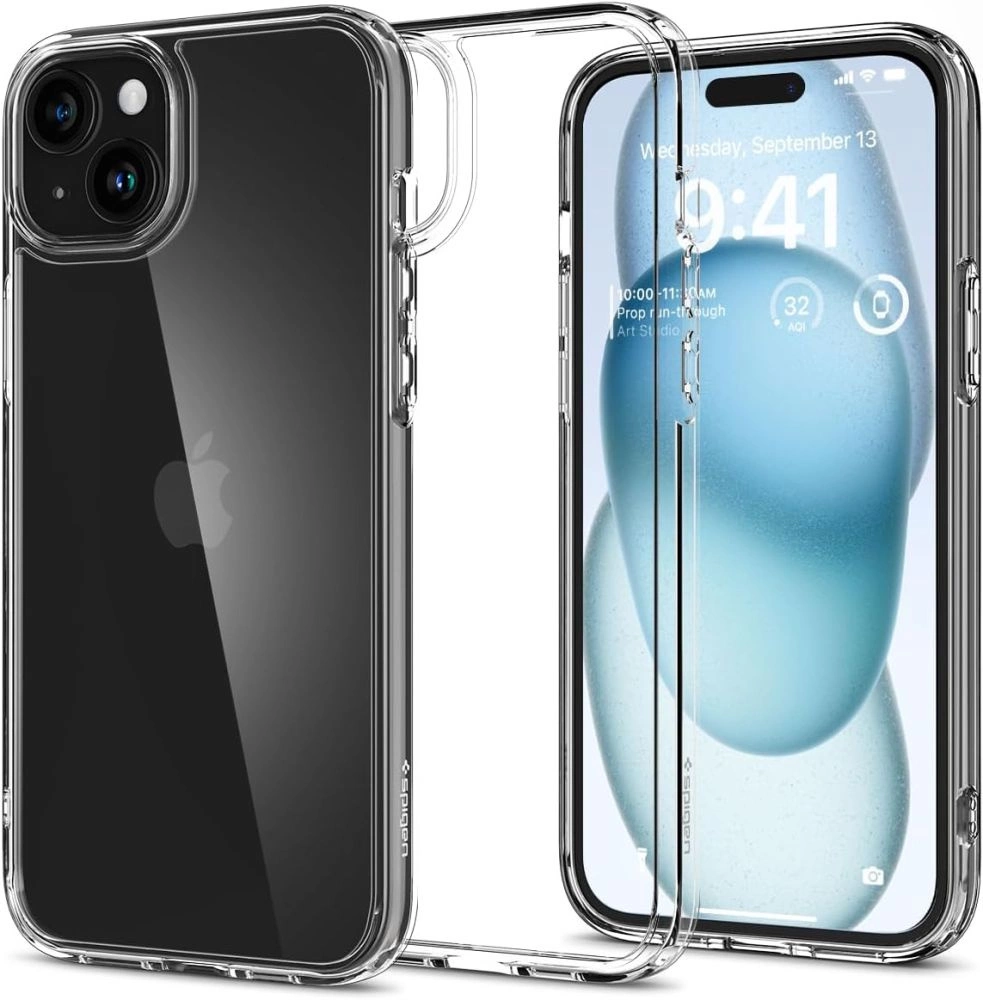 Spigen Ultra Hybrid iPhone 15 Case - Clear