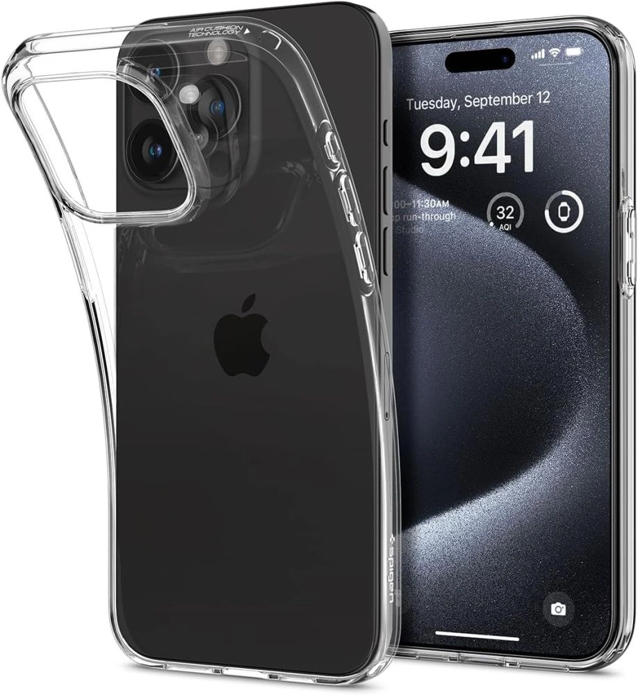 Spigen Liquid Crystal iPhone 15 Pro Case - Clear